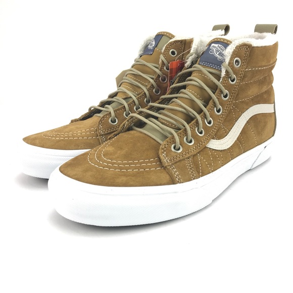 Vans Mens SK8 HI MTE Cumin Slate Green White Shoes - Picture 5 of 8